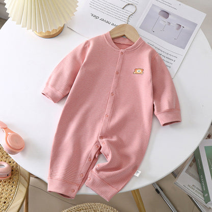 Baby Dralon Striped Jumpsuit – Thick Warm Unisex Romper