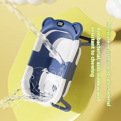 Foldable Newborn Baby Temperature-sensing Bathtub