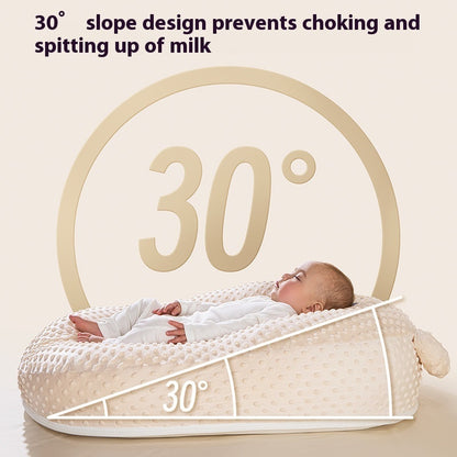 Newborn Feeding Wedge Pillow – Anti-Spit Up Sleep Ramp for Babies