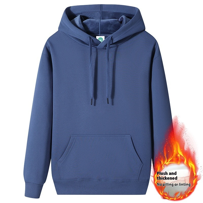 Fleece-lined Thick Hoodie