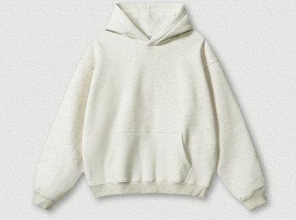 Solid Colour Plus Size Thick Hoodie