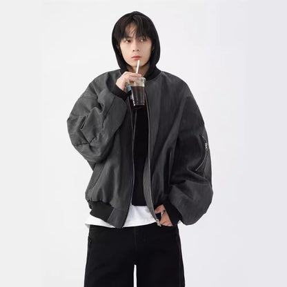Men's Autumn And Winter Loose Baseball Jacket
