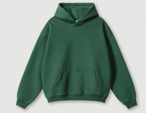 Solid Colour Plus Size Thick Hoodie