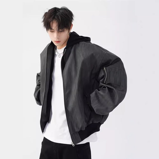 Men's Autumn And Winter Loose Baseball Jacket