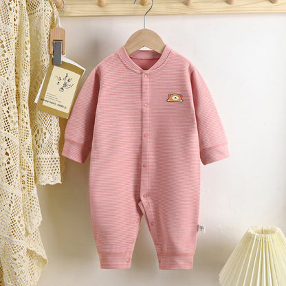 Baby Dralon Striped Jumpsuit – Thick Warm Unisex Romper