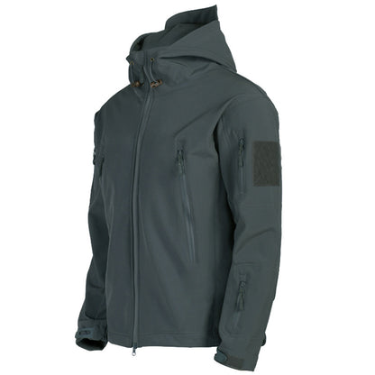 Soft Shell Men's Windproof Hooded Jacket – Outdoor, Sport & Everyday Wear