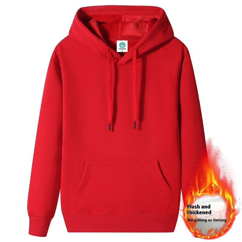 Fleece-lined Thick Hoodie