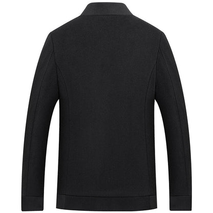 Men's Baseball Woollen Top Jacket