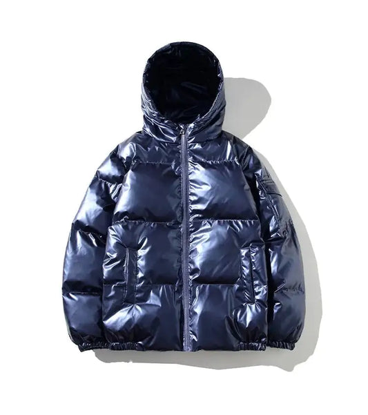 Glossy Quilted Puffer Jacket