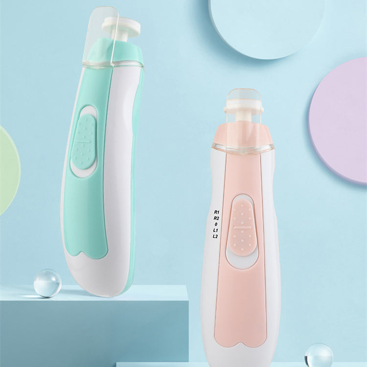 Electric Baby Nail Clipper Set – Safe & Gentle Trimming for Newborns & Toddlers (Pink/Blue)