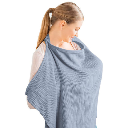 Muslin Nursing Cover – Breathable Breastfeeding Apron & Multi-Use Canopy