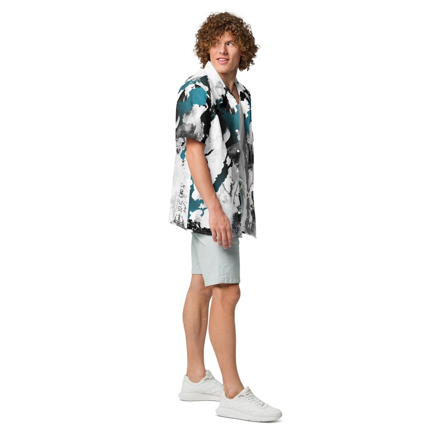 All-Over Print Unisex Button Shirt - Teffie