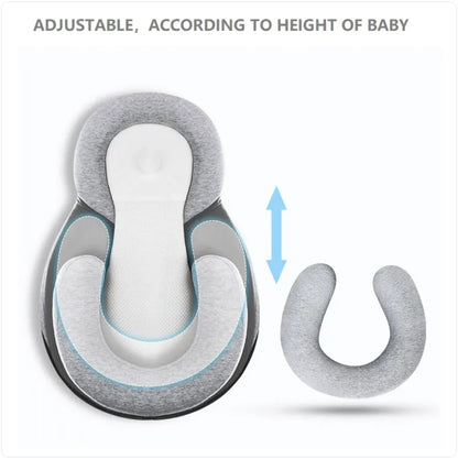 Baby Anti-Spit Up Pillow – Memory Foam Inclined Pillow for Newborns