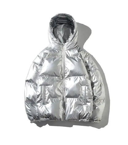 Glossy Quilted Puffer Jacket