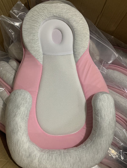 Portable Newborn Baby Crib – Folding Travel Bed with Soft Cotton Cushion