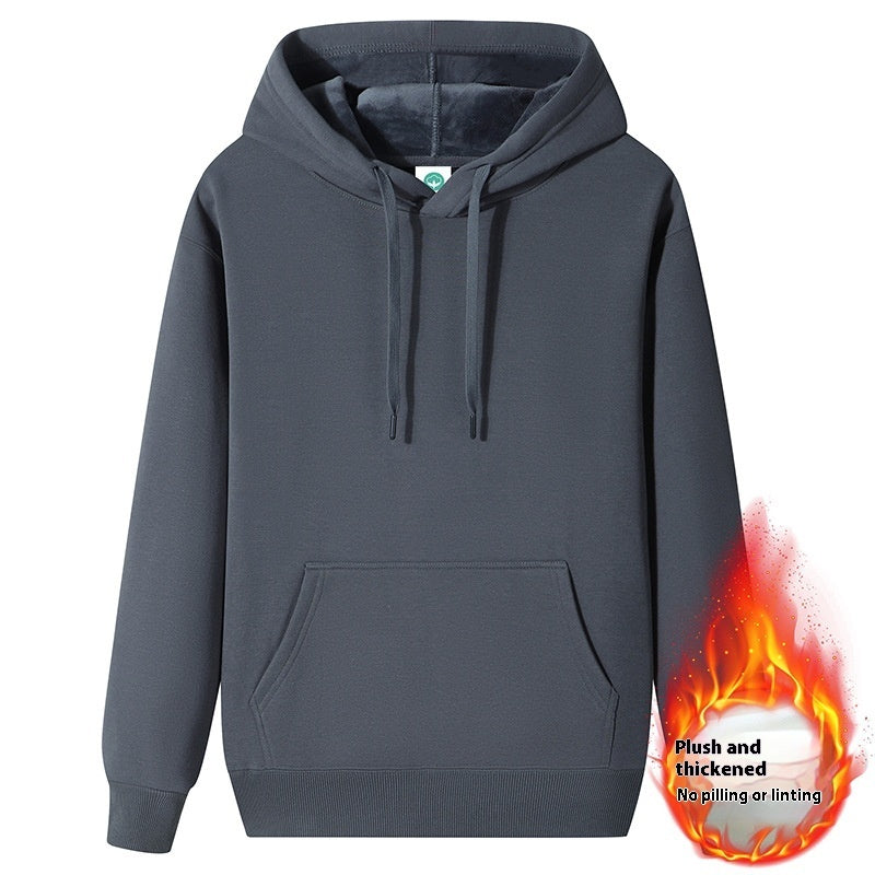 Fleece-lined Thick Hoodie
