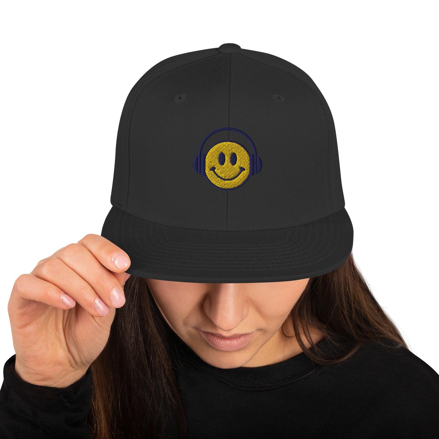 Headphone smiley | Snapback Hat Yupoong - Teffie