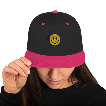 Headphone smiley | Snapback Hat Yupoong - Teffie