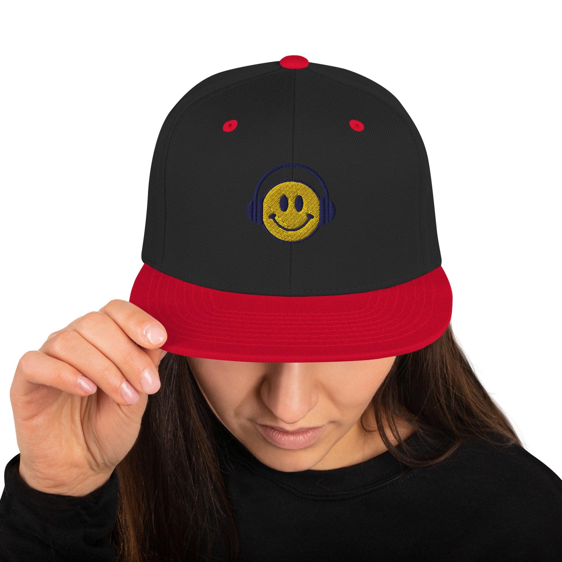 Headphone smiley | Snapback Hat Yupoong - Teffie