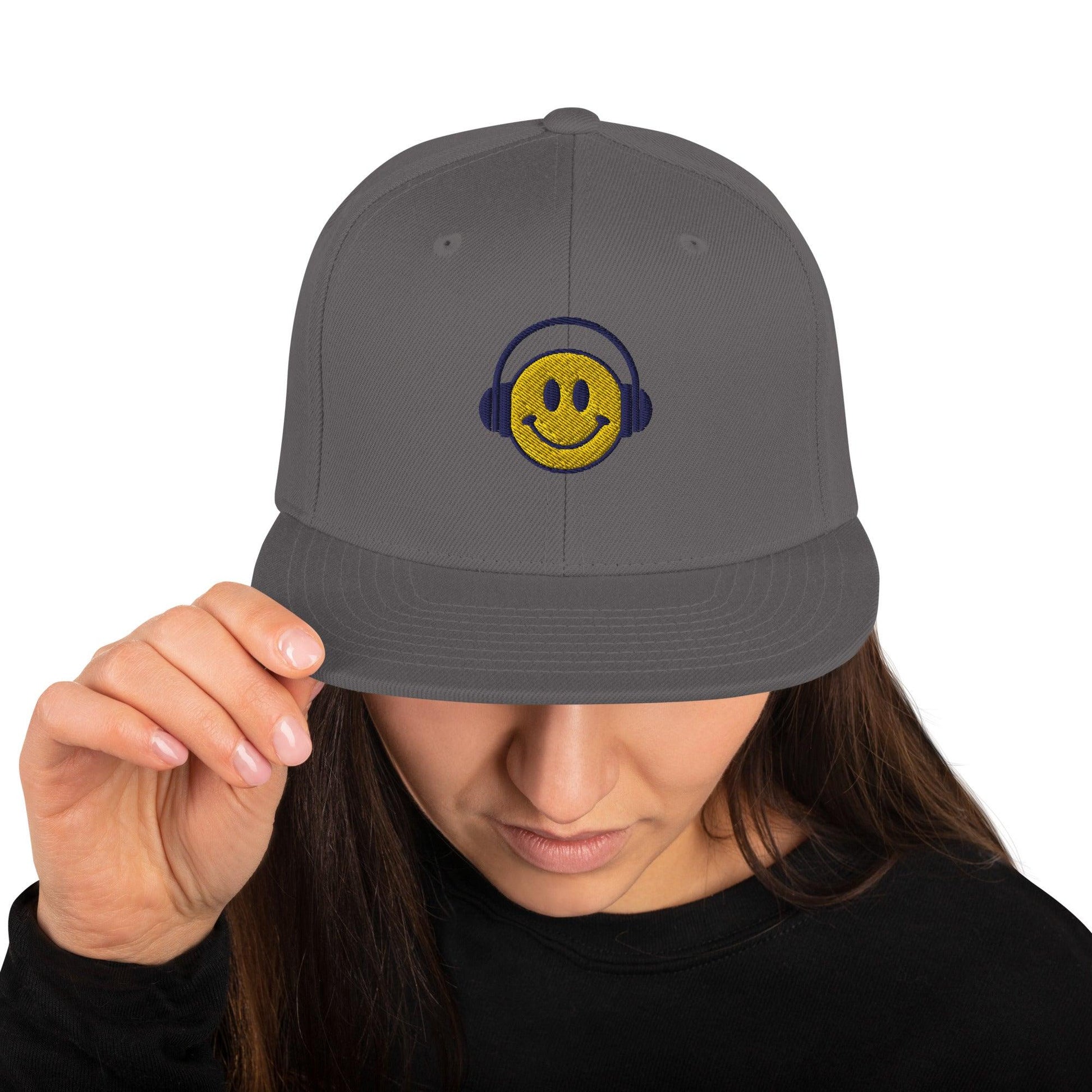 Headphone smiley | Snapback Hat Yupoong - Teffie