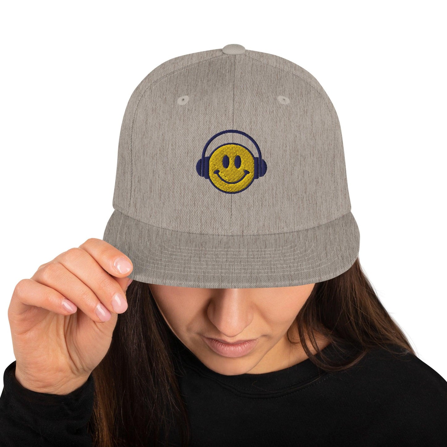 Headphone smiley | Snapback Hat Yupoong - Teffie