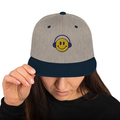 Headphone smiley | Snapback Hat Yupoong - Teffie