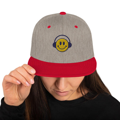 Headphone smiley | Snapback Hat Yupoong - Teffie