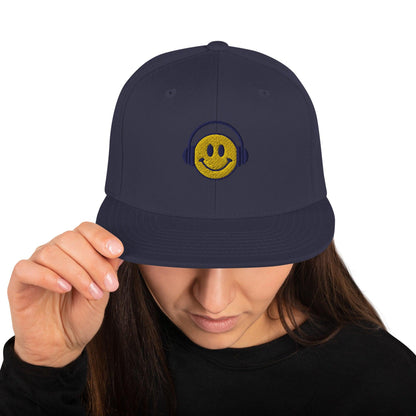 Headphone smiley | Snapback Hat Yupoong - Teffie