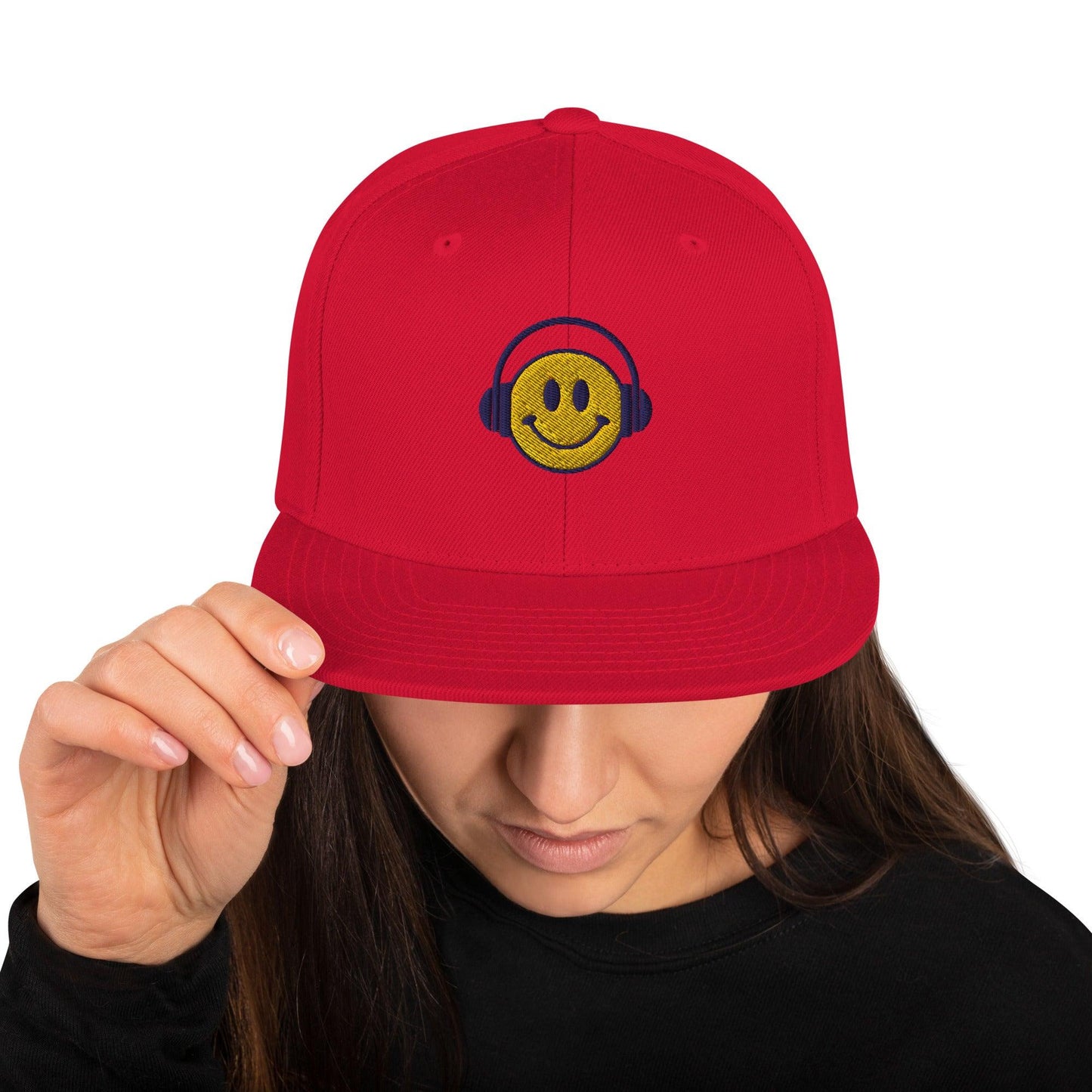 Headphone smiley | Snapback Hat Yupoong - Teffie