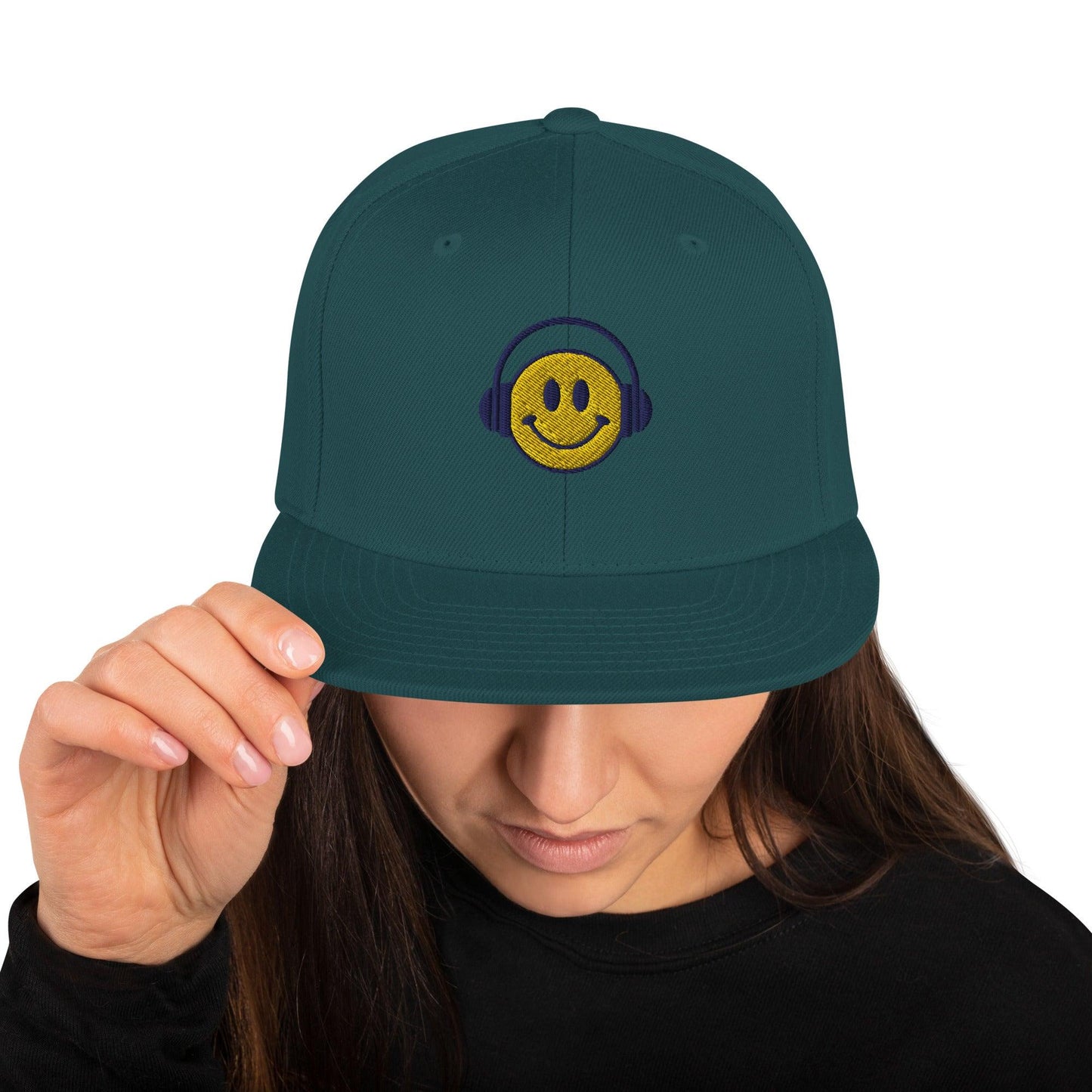 Headphone smiley | Snapback Hat Yupoong - Teffie