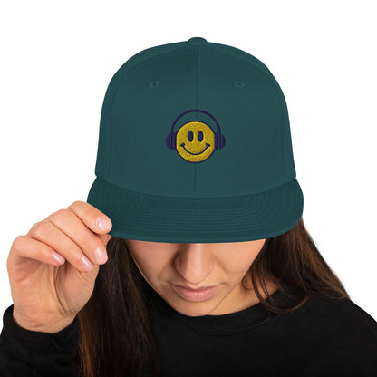 Headphone smiley | Snapback Hat Yupoong - Teffie