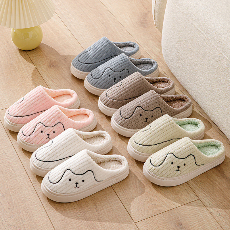 Unisex Non-slip Warm Plush slippers