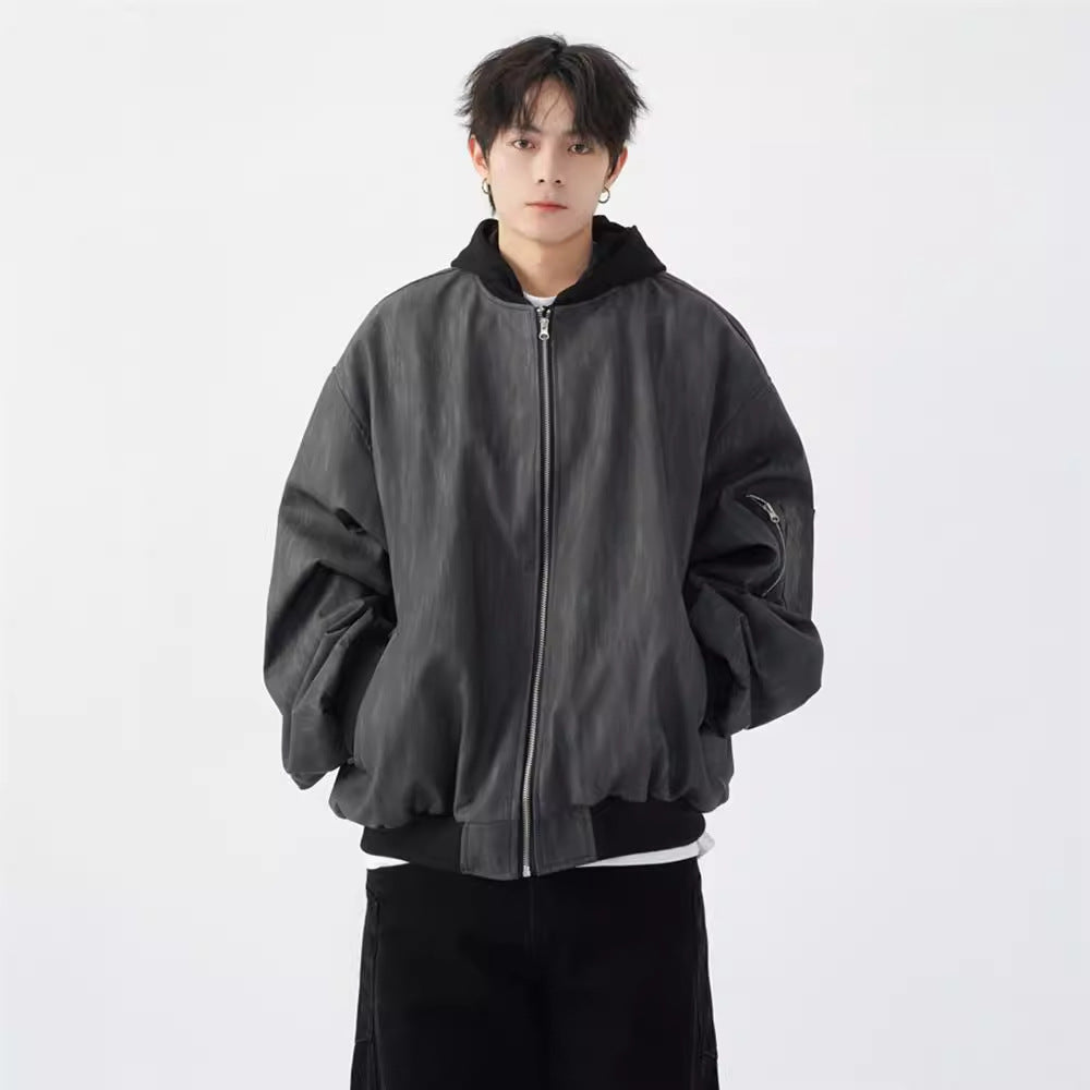 Men's Autumn And Winter Loose Baseball Jacket