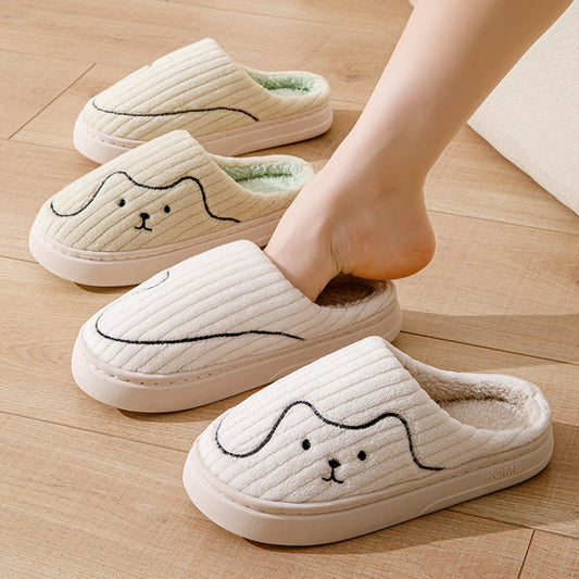 Unisex Non-slip Warm Plush slippers