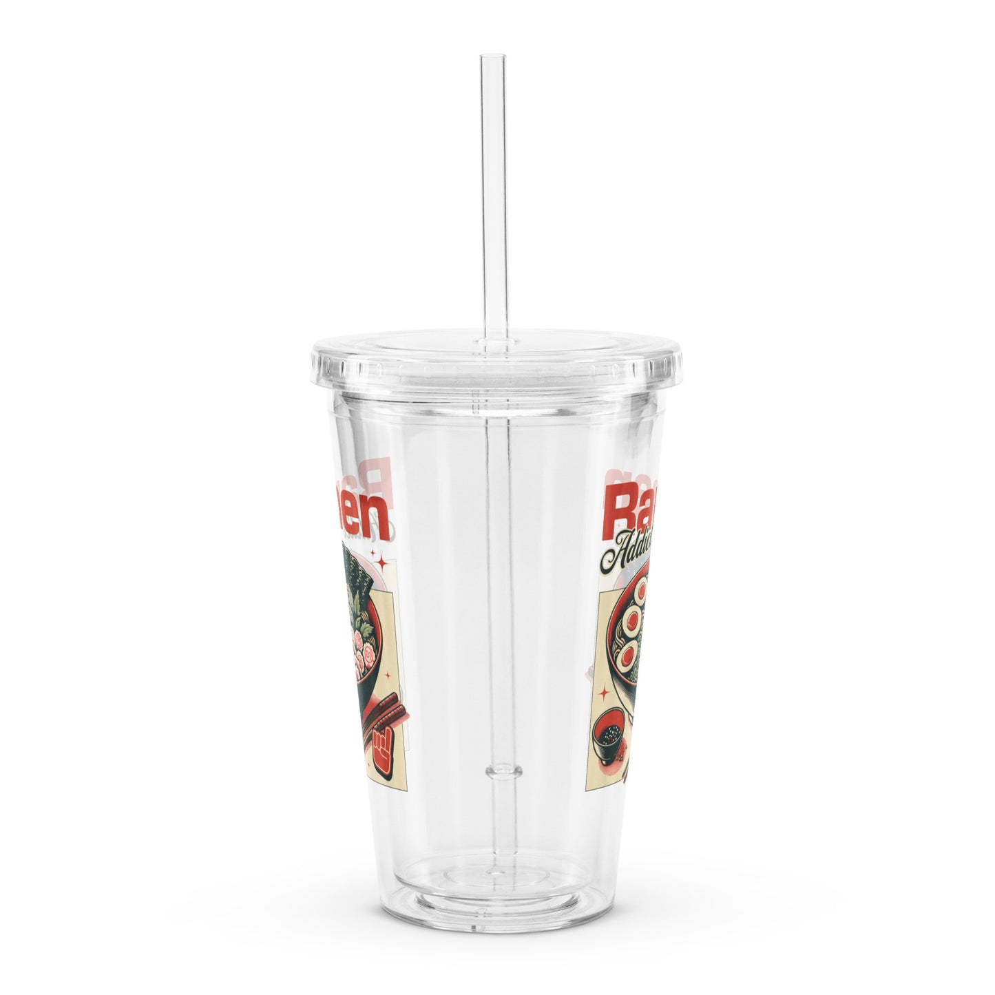 Ramen | Clear plastic tumbler