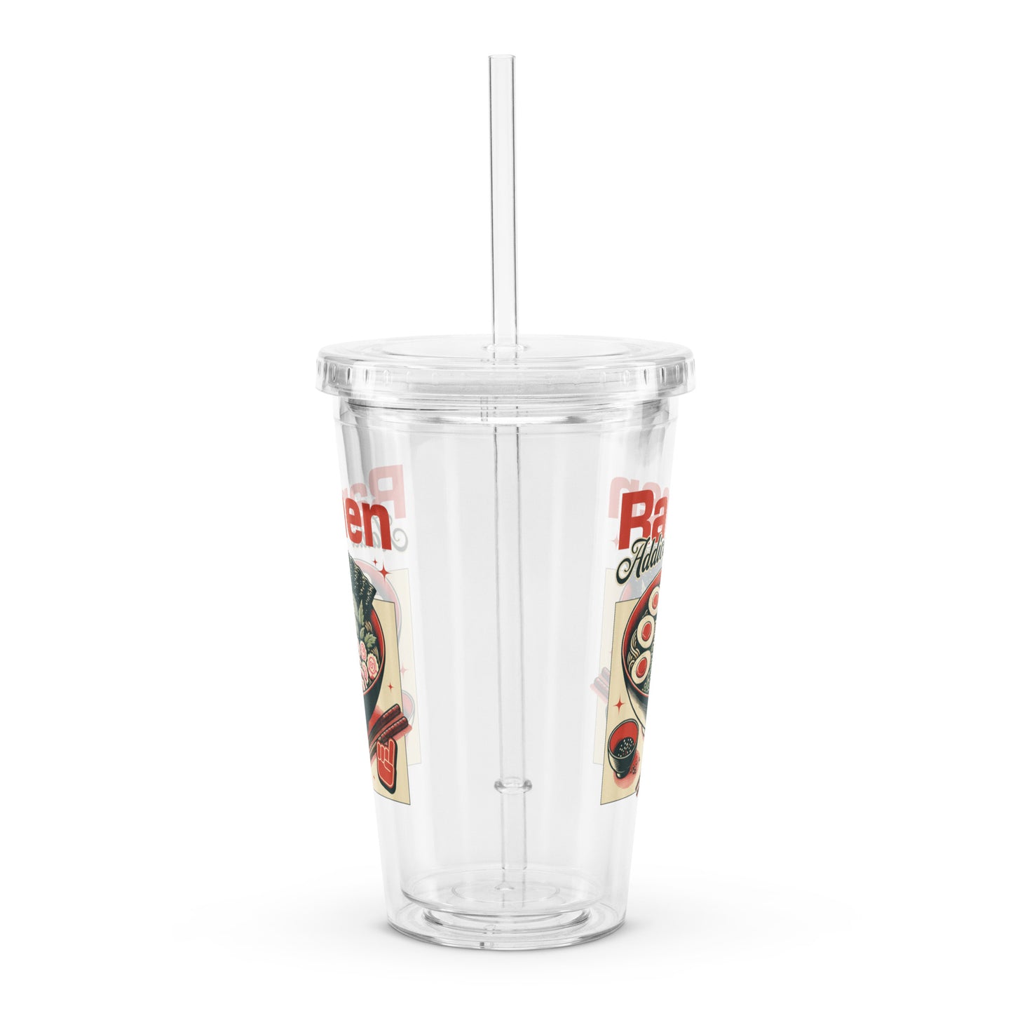 Ramen | Clear plastic tumbler