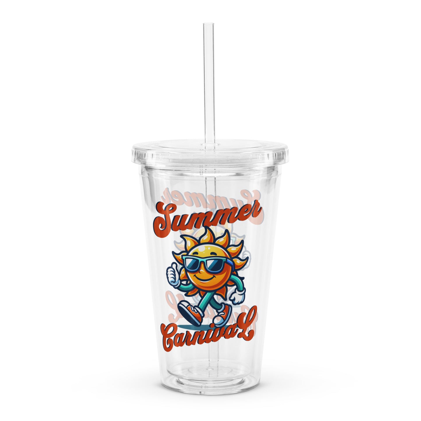 Summer carnival | Clear plastic tumbler