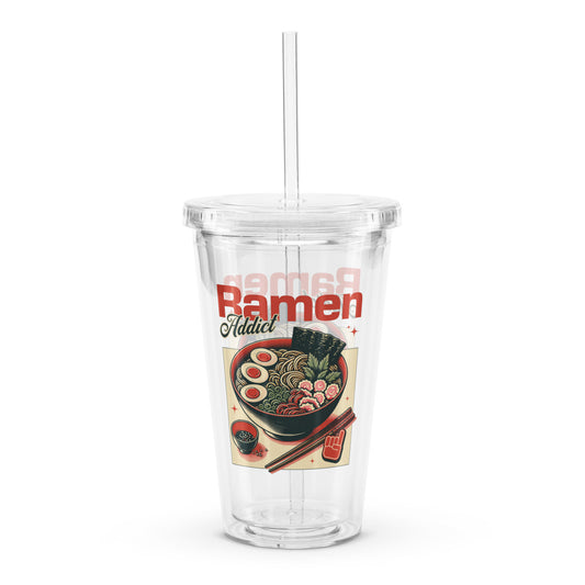 Ramen | Clear plastic tumbler