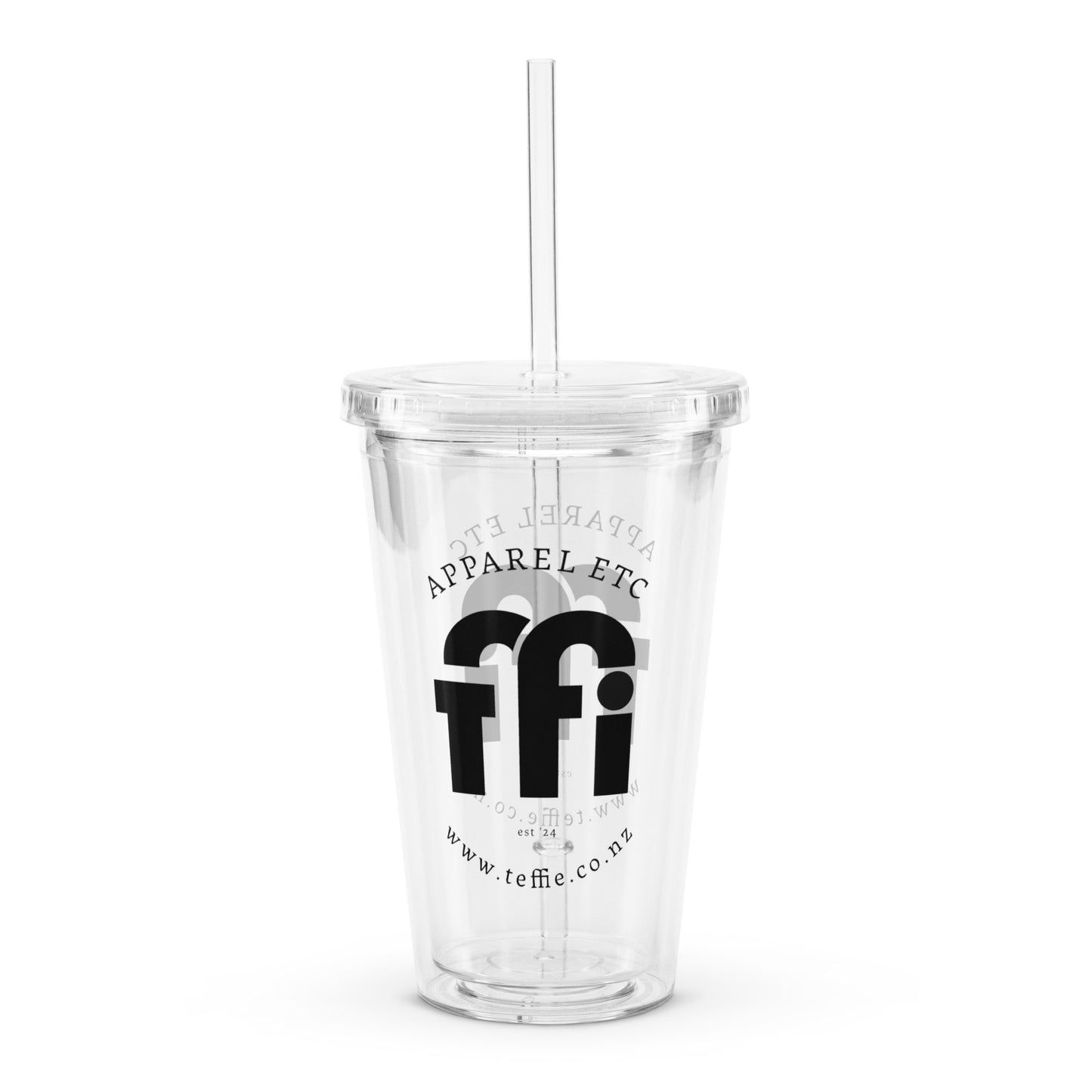 Teffie | Clear plastic tumbler