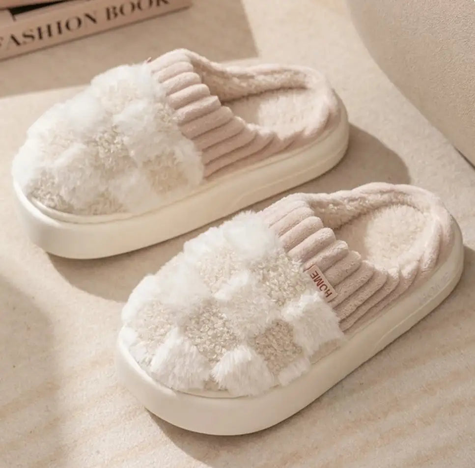 Winter Fluffy Fur Slippers