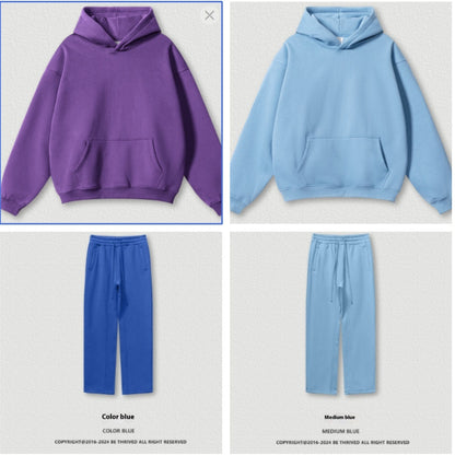 Solid Colour Plus Size Thick Hoodie