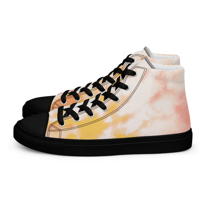 Yellow tie-dye | Men’s high top shoes