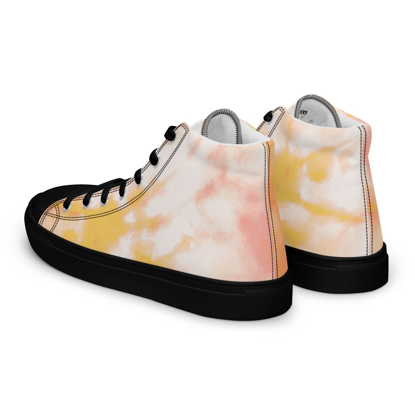 Yellow tie-dye | Men’s high top shoes