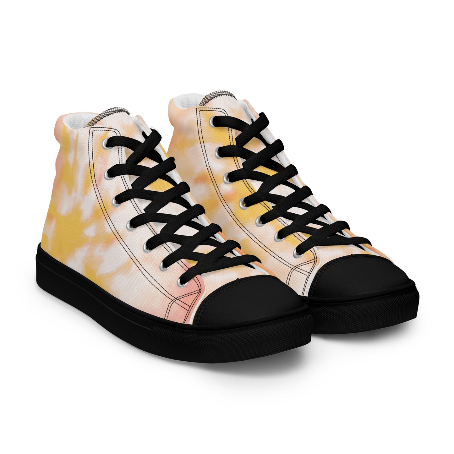 Yellow tie-dye | Men’s high top shoes