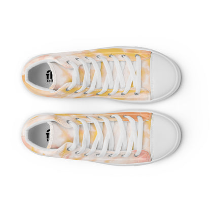 Yellow tie-dye | Men’s high top shoes