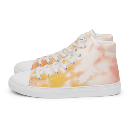 Yellow tie-dye | Men’s high top shoes