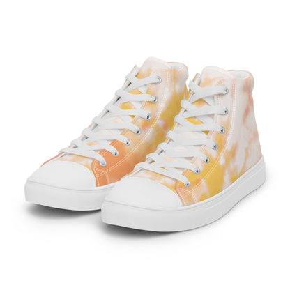 Yellow tie-dye | Men’s high top shoes