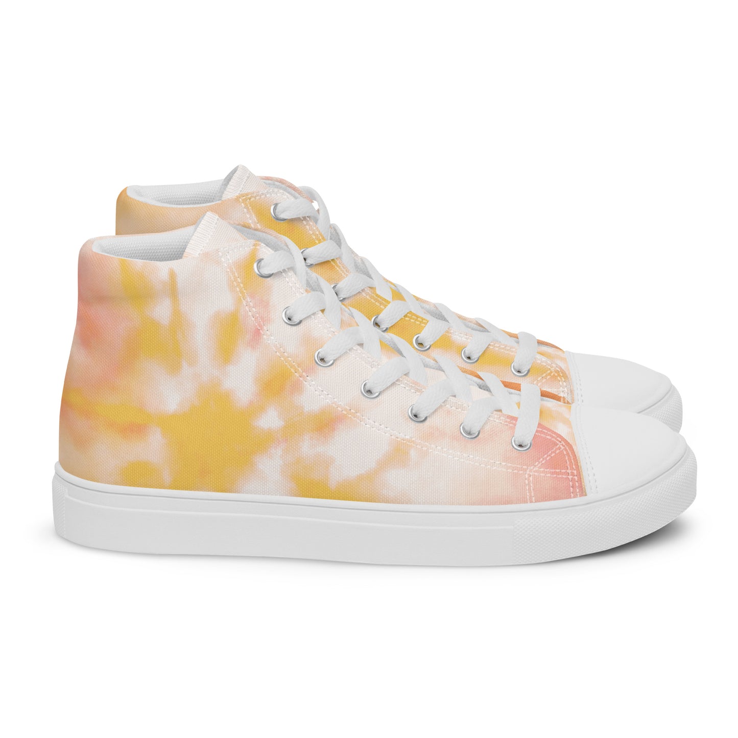 Yellow tie-dye | Men’s high top shoes