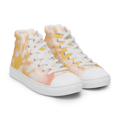 Yellow tie-dye | Men’s high top shoes