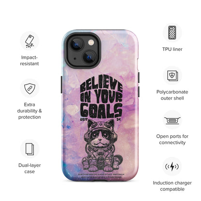 Believe in your goals | Tough Case for iPhone®